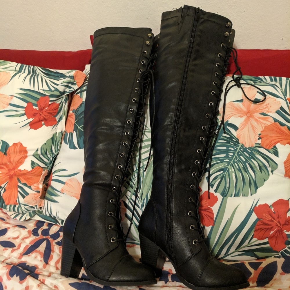 Knee high boots